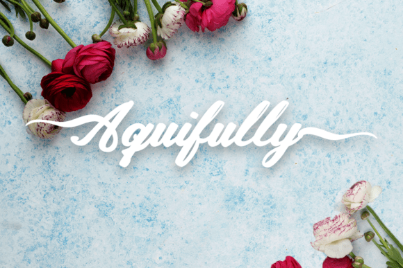 Aquifully: A Fluid Script Font for Modern Web Design