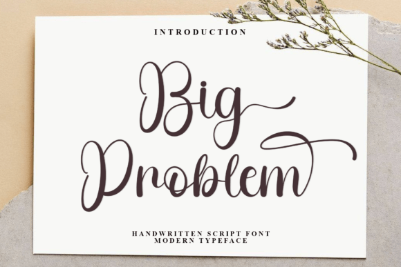 Big Problem: A Festive Script Font for Marketers