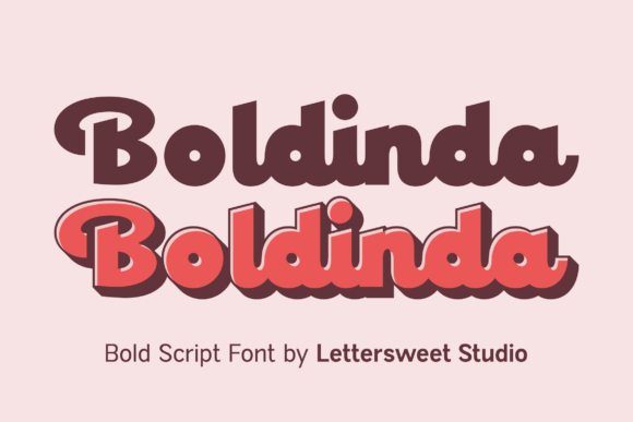 Boldinda: A Bold Script Font for Web Design