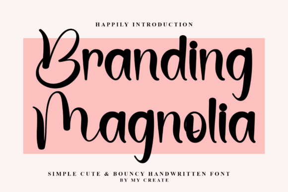Branding Magnolia: A Festive Typeface for Creative Projects