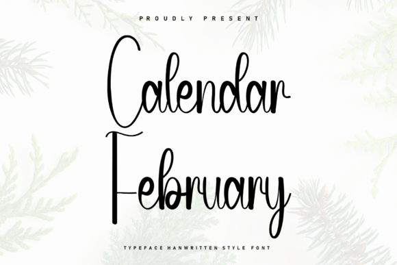 Calendar February: A Handwritten Font for Brand Identity