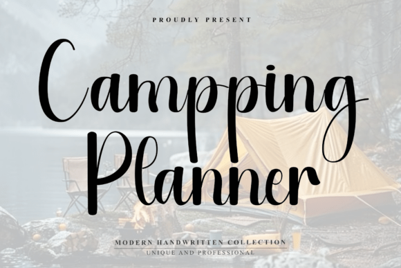 Campping Planner: A Sophisticated Script Font for Branding