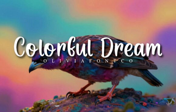 Colorful Dream: A Vibrant Display Font for Editors