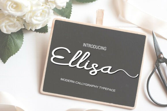 Ellisa: A Modern Script Font for Digital Design