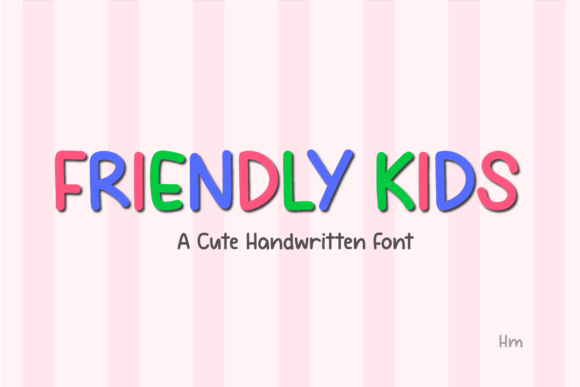 Friendly Kids: A Cute Handwritten Font for Crafters