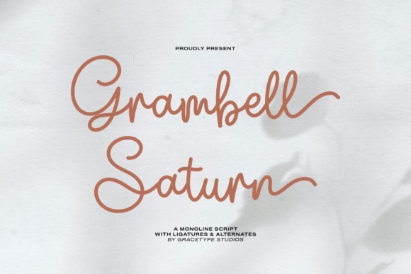 Grambell Saturn: A Modern Script Font for Web Design