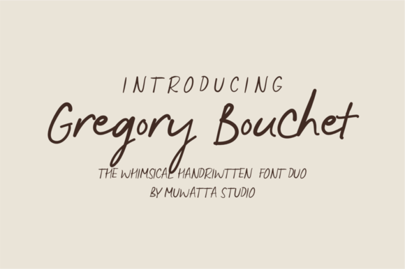 Gregory Bouchet: A Whimsical Script Font for Editorial Design
