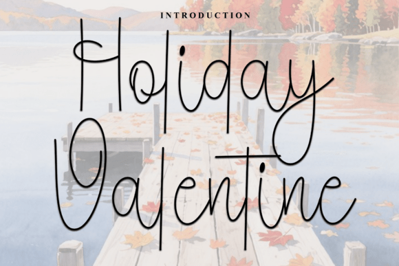Holiday Valentine: A Modern Display Font for Crafters