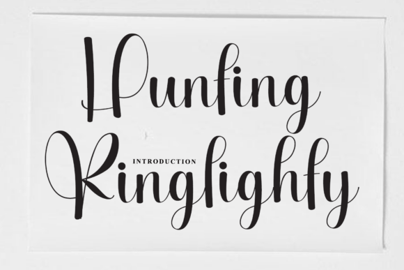 Hunting Ringlighty: A Timeless Handwritten Font for Campaigns