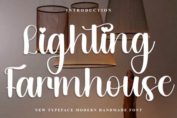 Lighting Farmhouse: A Bold Display Font for Editorial Design