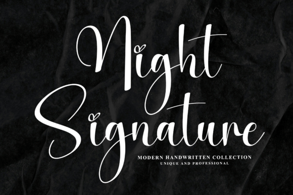 Night Signature: A Premium Script Font for Editorial Elegance