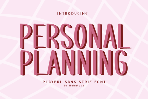 Personal Planning: A Handwritten Font for Editorial Design