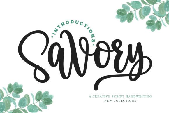 Savory: A Dainty Script Font for Modern Web Design