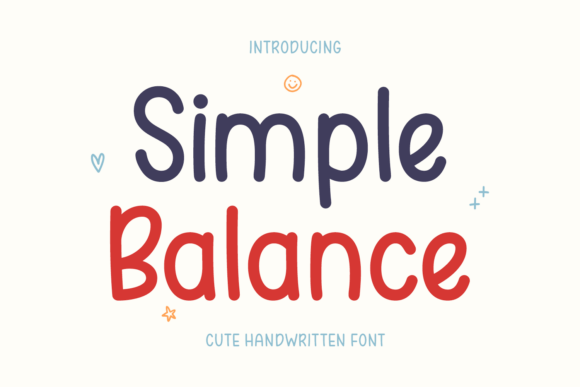 Simple Balance: A Handwritten Font for Your Brand