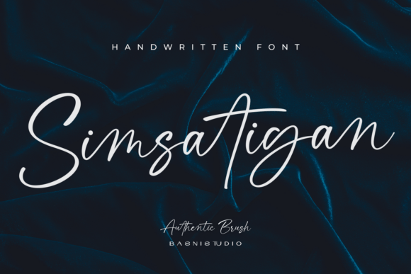 Simsatigan: A Natural Handwritten Font for Your Brand