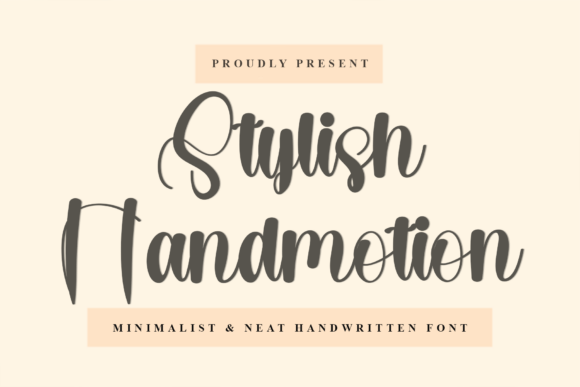 Stylish Handmotion: A Modern Typeface for Web Design