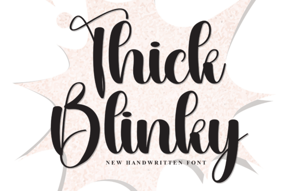 Thick Blinky: A Bold Handwritten Typeface for Editors