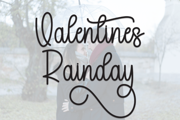 Valentines Rainday: A Playful Script Font for Brands