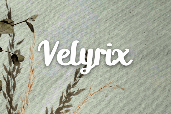 Velyrix: A Smooth Handwritten Typeface for Brand Identity