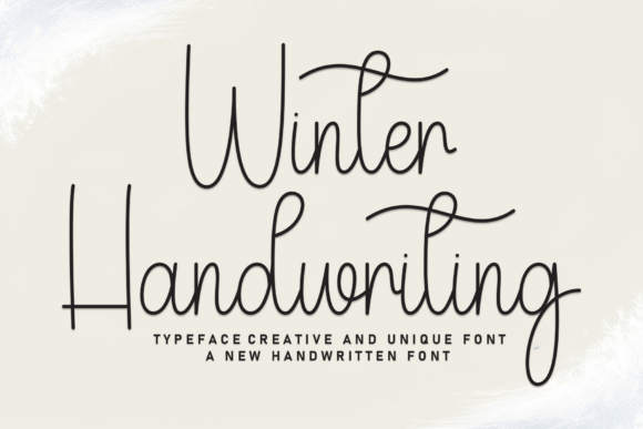 Winter Handwriting: A Cozy Script Font for Crafters